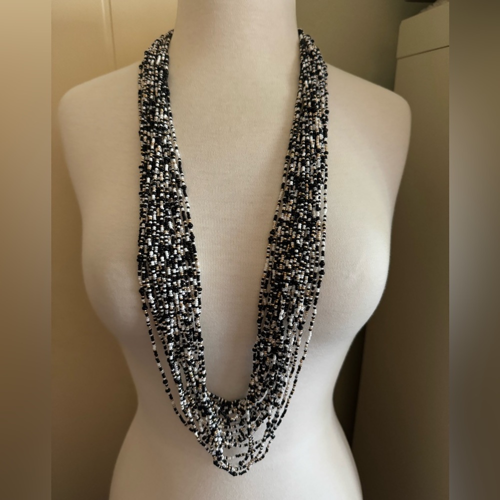 Joan Rivers beaded multi strand necklace